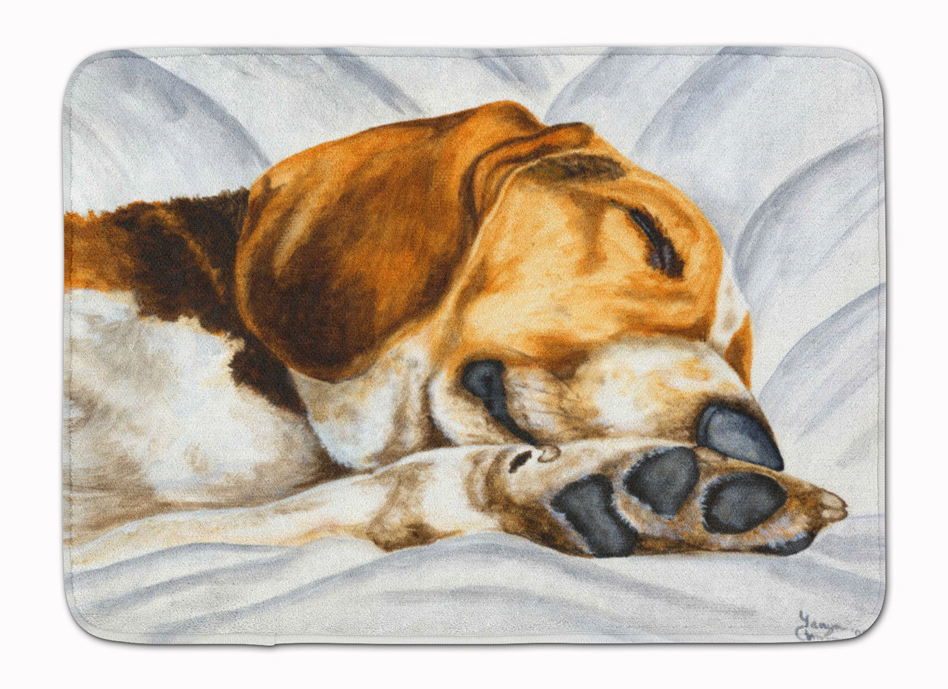 Beagle Bliss Memory Foam Kitchen Mat Machine Washable Anti-Fatigue Cushion Comfort Bath or Kitchen Rug