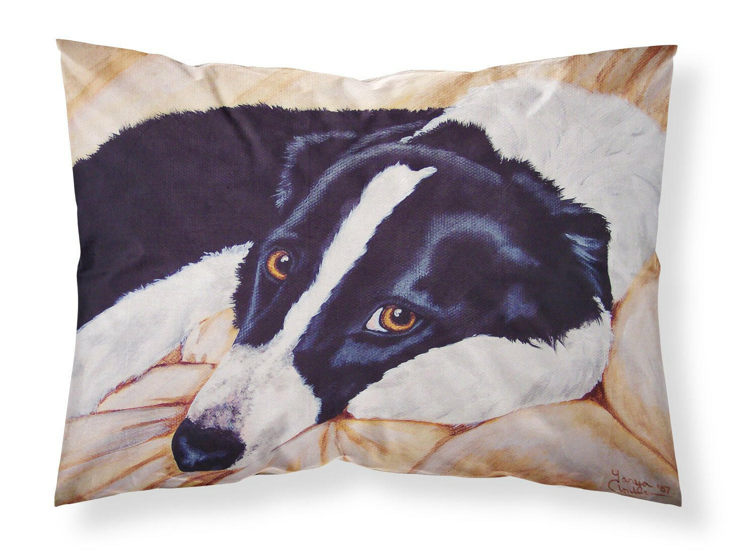 Naptime Border Collie Standard Pillowcase Lightweight Super Soft Easy Care Decorative Artwork Pillowcase, Standard