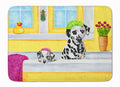Bath Day Dalmatian Memory Foam Kitchen Mat Machine Washable Anti-Fatigue Cushion Comfort Bath or Kitchen Rug