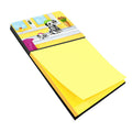 Bath Day Dalmatian Watercolor Sticky Note Holder Refillable Dispenser Desk Accessory 3x3 Pad Gift