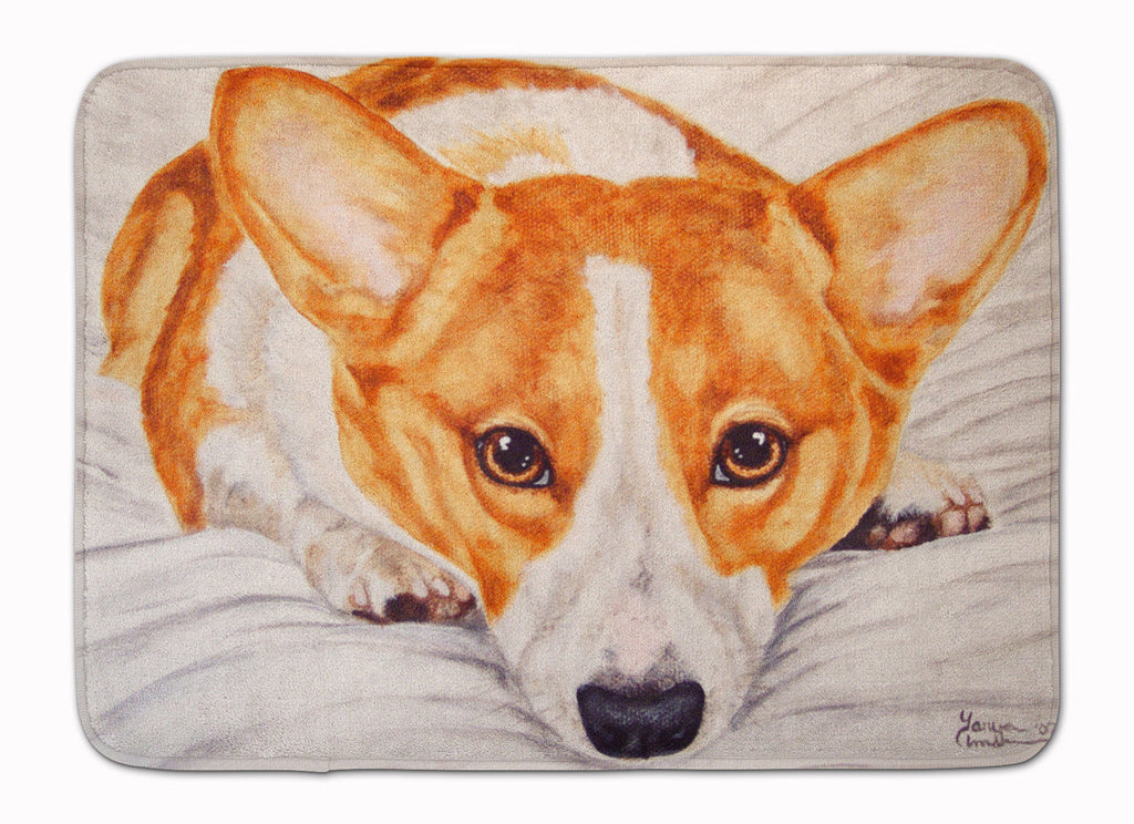 Fiona Corgi Memory Foam Kitchen Mat Machine Washable Anti-Fatigue Cushion Comfort Bath or Kitchen Rug