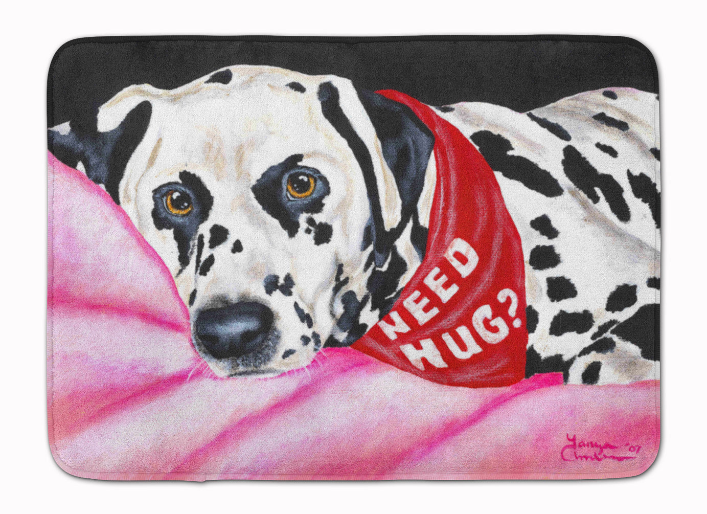 Need a Hug Dalmatian Memory Foam Kitchen Mat Machine Washable Anti-Fatigue Cushion Comfort Bath or Kitchen Rug