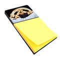 Fred the Pug Watercolor Sticky Note Holder Refillable Dispenser Desk Accessory 3x3 Pad Gift