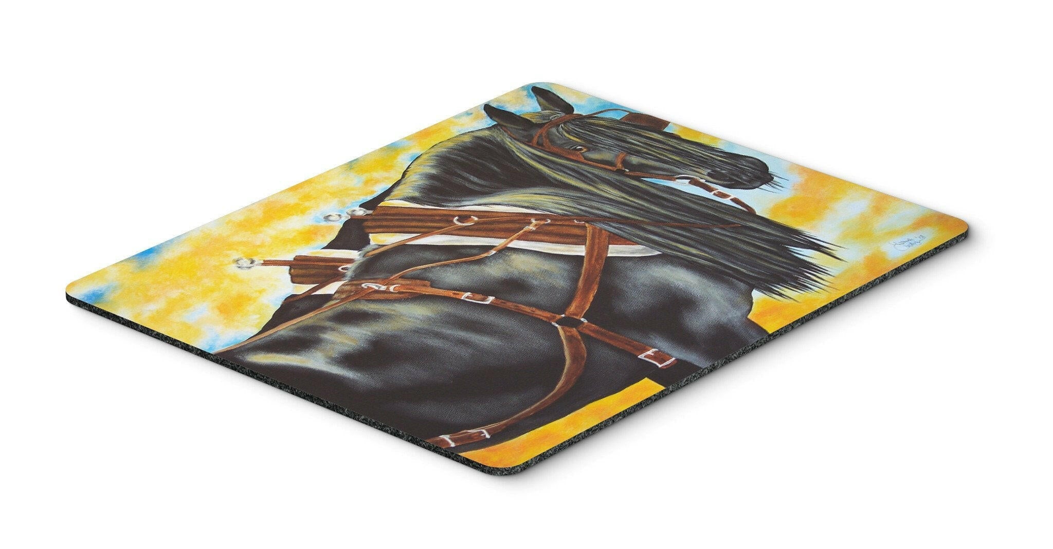 Day's End Horse Mouse Pad, Heat Resistant Trivet Hot Pad , Non Slip Rubber Desk Mat, Kitchen Counter Protector, Home Office Decor Gift