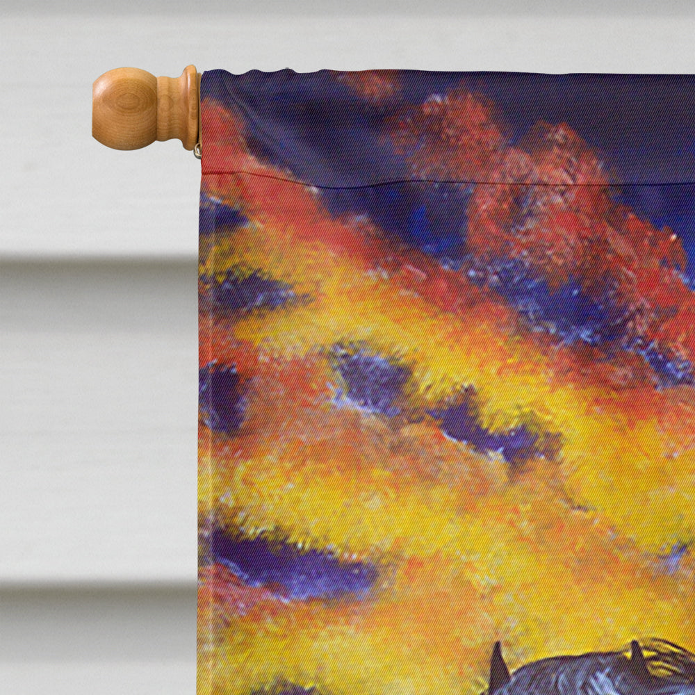 Desert Wind Horse House Flag 28x40 Porch Sleeve Pole Decorative Outside Yard Banner Artwork Wall Hanging, Polyester