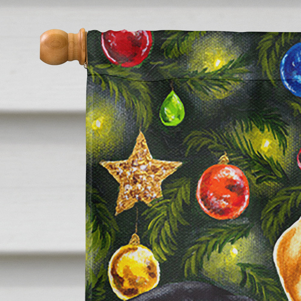 Santa's Helpers in Christmas Stockings Labrador House Flag 28x40 Porch Sleeve Pole Decorative Outside Yard Banner Artwork Wall Hanging, Polyester
