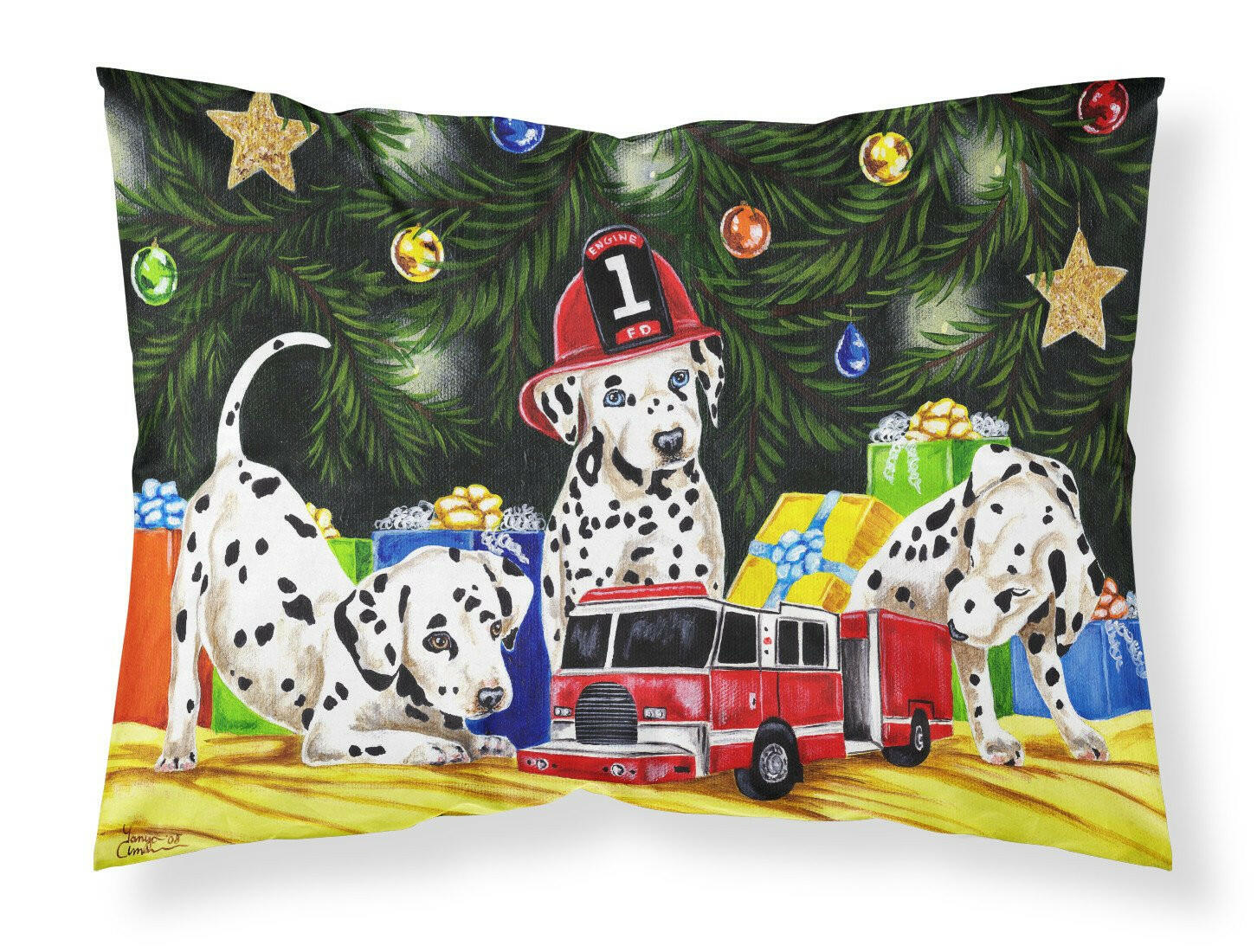 Christmas Favorite Gift Dalmatian Standard Pillowcase Lightweight Super Soft Easy Care Decorative Artwork Pillowcase, Standard