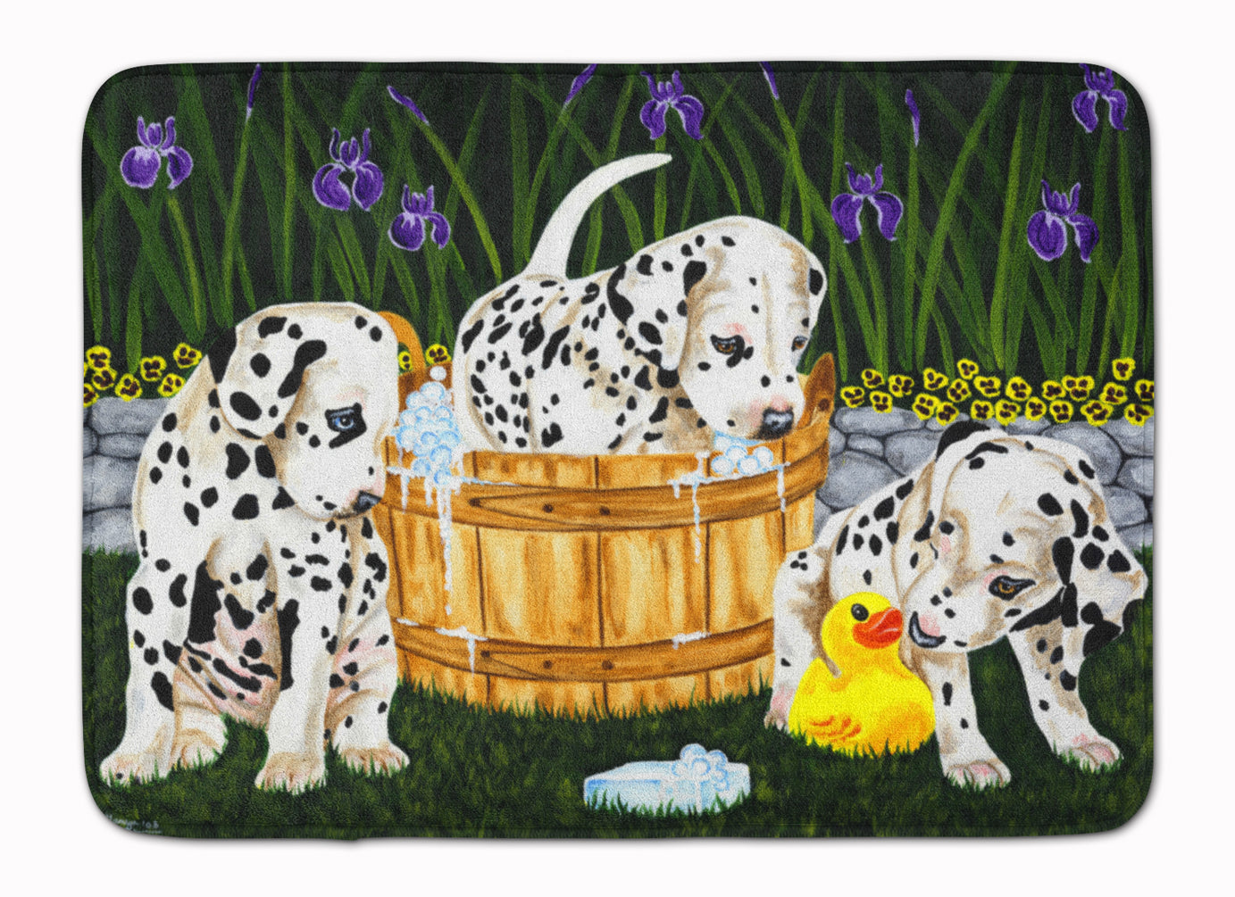 Pass the Soap Dalmatian Memory Foam Kitchen Mat Machine Washable Anti-Fatigue Cushion Comfort Bath or Kitchen Rug