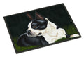 Boston Terrier Beauty Doormat Indoor Outdoor 18H X 27W Front Door Mat Rugs for Entryway, Non Slip Washable