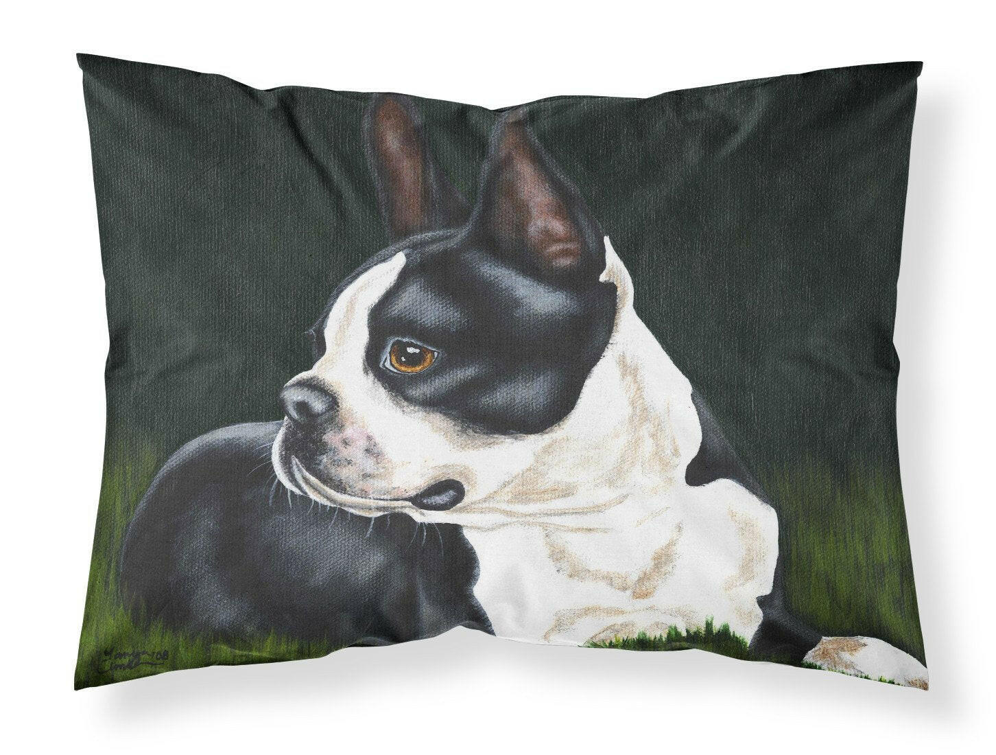 Boston Terrier Beauty Standard Pillowcase Lightweight Super Soft Easy Care Decorative Artwork Pillowcase, Standard