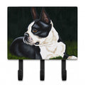 Boston Terrier Beauty Leash or Key Holder Wall Hooks, Coat Rack Wall Mount, for Hanging Keys, Towels, Aprons, Leashes