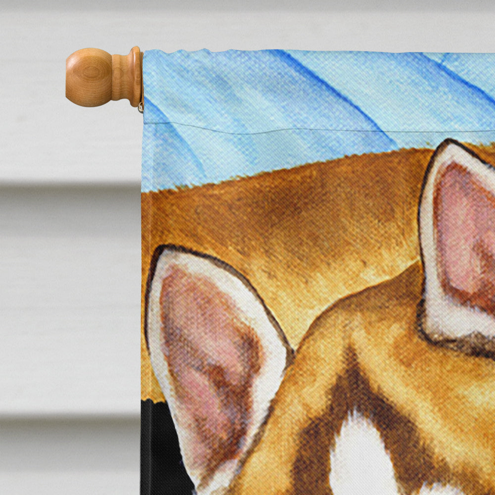 Snow Angels Siberian Husky House Flag 28x40 Porch Sleeve Pole Decorative Outside Yard Banner Artwork Wall Hanging, Polyester