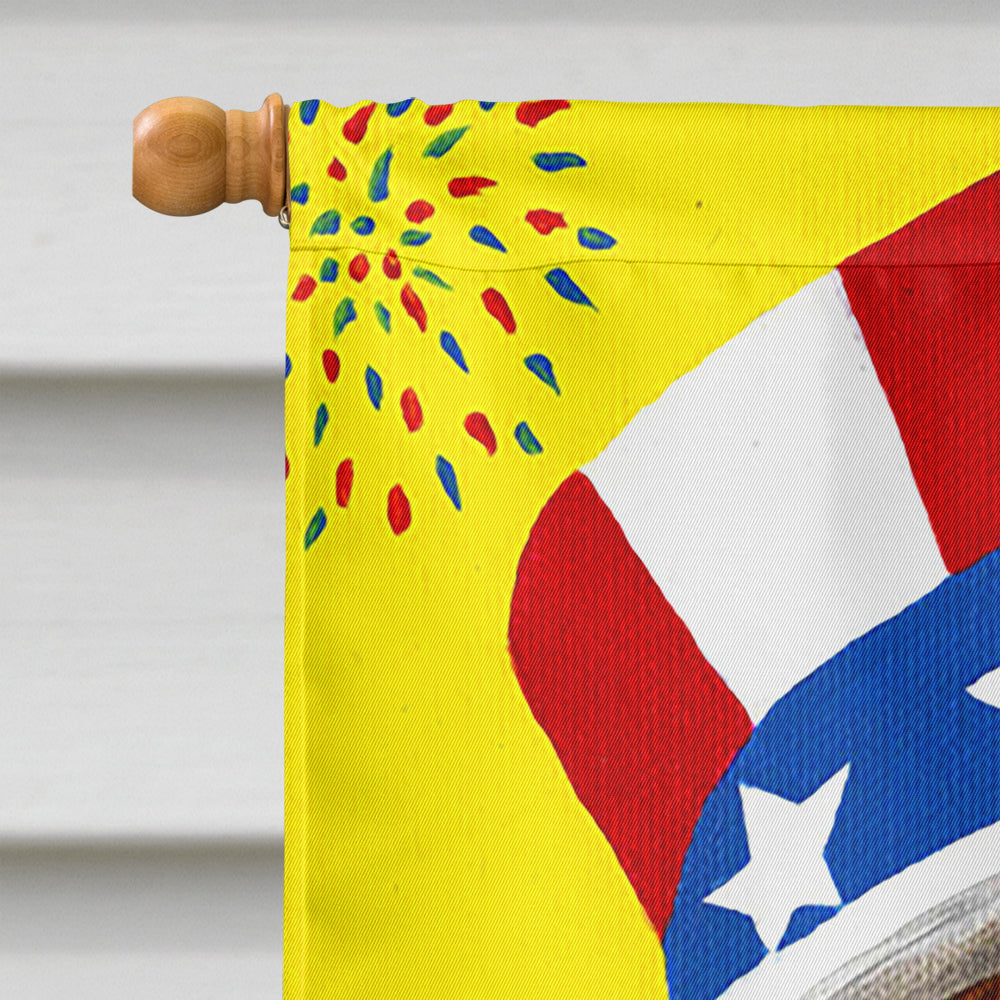 Unble Sam's USA Beagle House Flag 28x40 Porch Sleeve Pole Decorative Outside Yard Banner Artwork Wall Hanging, Polyester