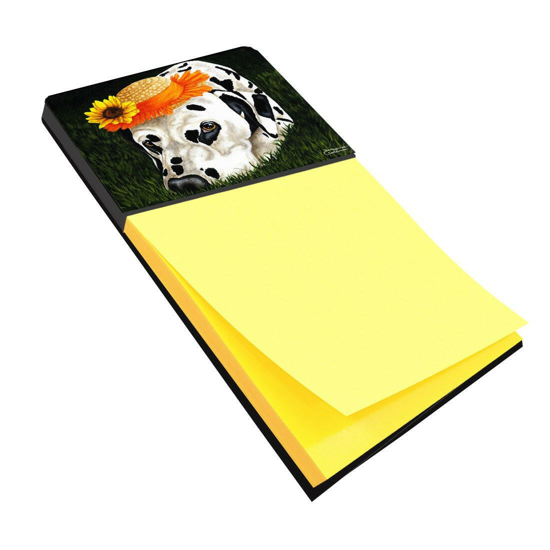 My Sun Spot Dalmatian Watercolor Sticky Note Holder Refillable Dispenser Desk Accessory 3x3 Pad Gift