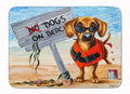 The Dog Beach Dachshund Memory Foam Kitchen Mat Machine Washable Anti-Fatigue Cushion Comfort Bath or Kitchen Rug