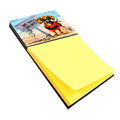 The Dog Beach Dachshund Watercolor Sticky Note Holder Refillable Dispenser Desk Accessory 3x3 Pad Gift