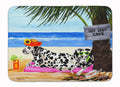 Hot Spot Cove Beach Dalmatian Memory Foam Kitchen Mat Machine Washable Anti-Fatigue Cushion Comfort Bath or Kitchen Rug