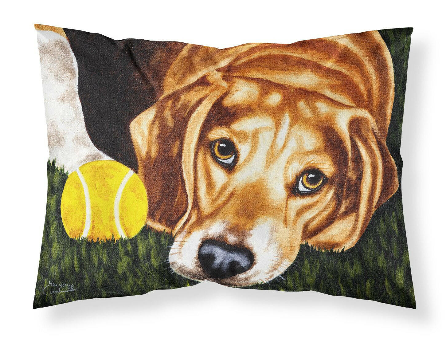 Have Ball Will Travel Beagle Standard Pillowcase Lightweight Super Soft Easy Care Decorative Artwork Pillowcase, Standard