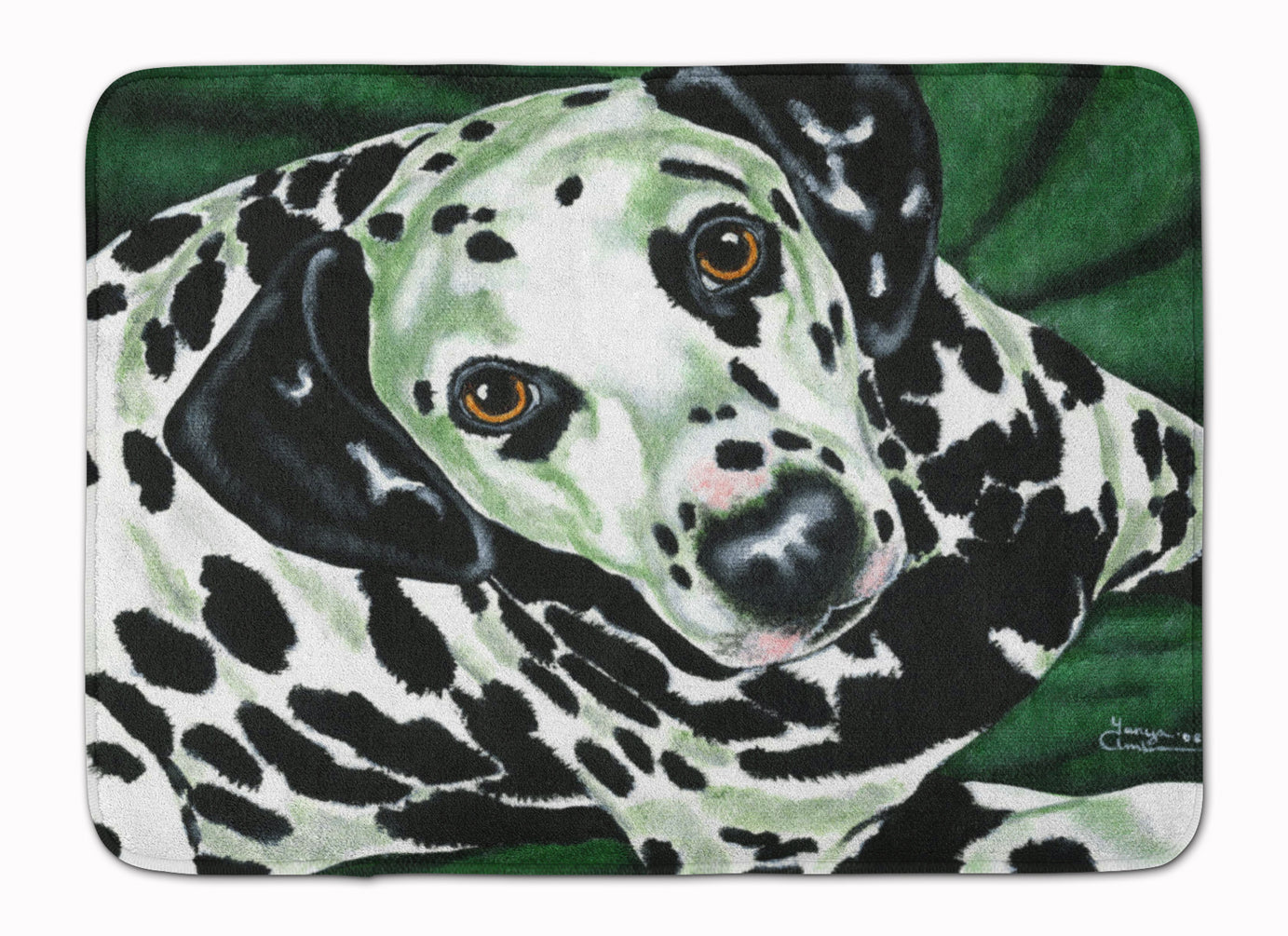 Emerald Beauty Dalmatian Memory Foam Kitchen Mat Machine Washable Anti-Fatigue Cushion Comfort Bath or Kitchen Rug