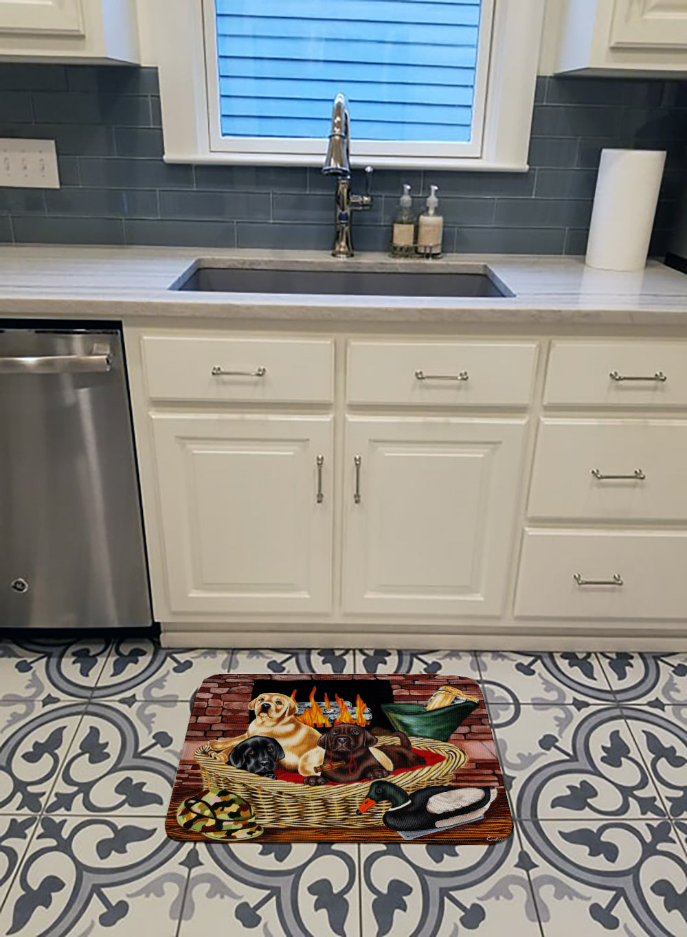The Next Generation Labrador Memory Foam Kitchen Mat Machine Washable Anti-Fatigue Cushion Comfort Bath or Kitchen Rug