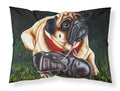 Cluster Buster the Pug Standard Pillowcase Lightweight Super Soft Easy Care Decorative Artwork Pillowcase, Standard