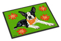 Cosmo Cutie Boston Terrier Doormat Indoor Outdoor 18H X 27W Front Door Mat Rugs for Entryway, Non Slip Washable