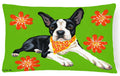 Cosmo Cutie Boston Terrier Decorative Throw Pillow 12x16 Indoor Outdoor Accent Cushion, Fabric Cover with Insert for Sofa, Bed, Porch & Living Room