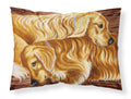 Zeus and Chloie the Golden Retrievers Standard Pillowcase Lightweight Super Soft Easy Care Decorative Artwork Pillowcase, Standard