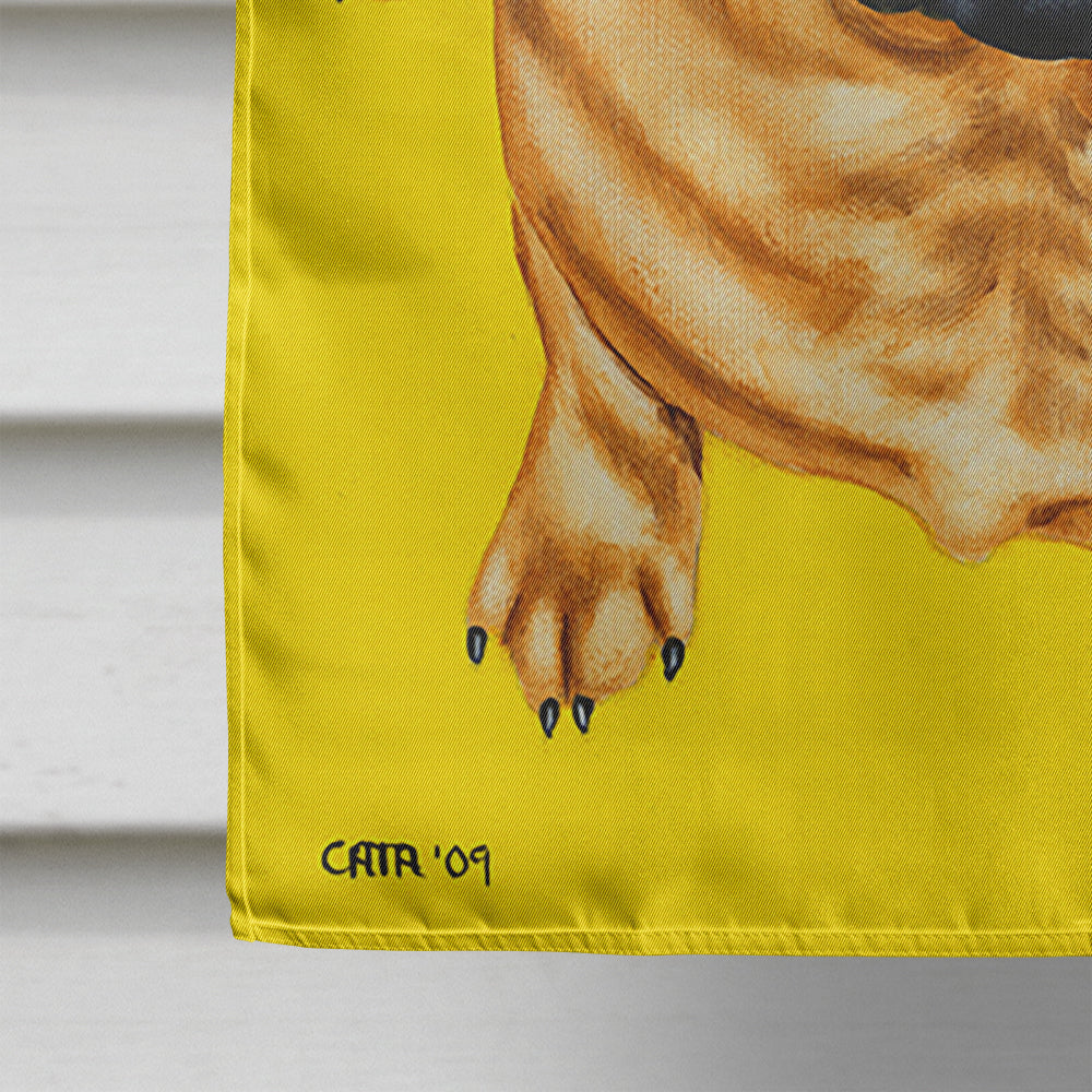 Pick a Pepper Pug House Flag 28x40 Porch Sleeve Pole Decorative Outside Yard Banner Artwork Wall Hanging, Polyester