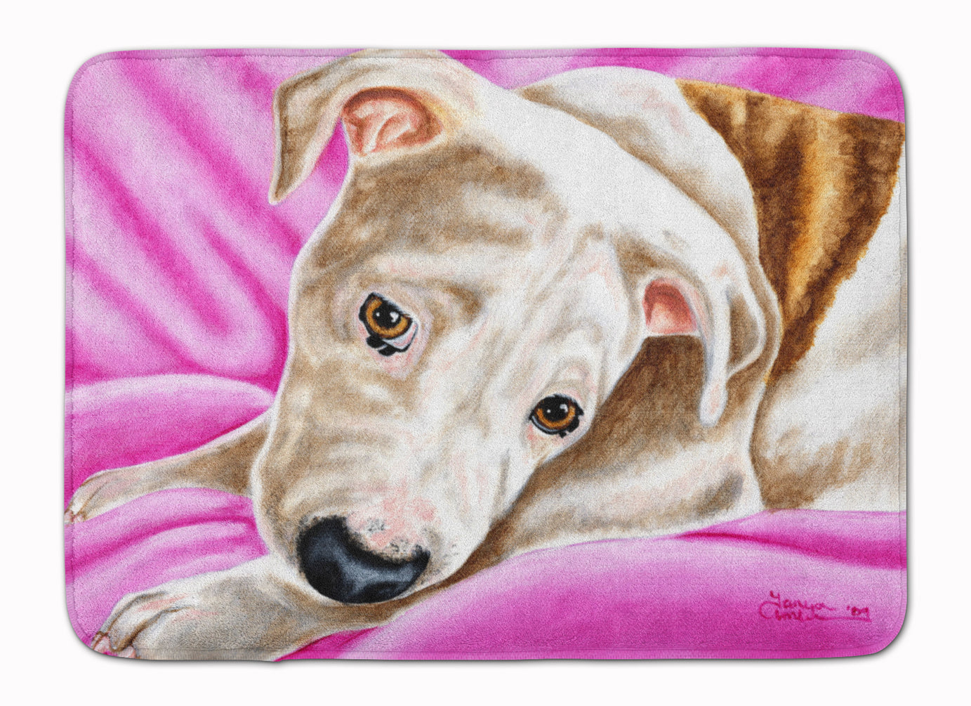 Dream Girl Pit Bull Memory Foam Kitchen Mat Machine Washable Anti-Fatigue Cushion Comfort Bath or Kitchen Rug