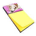 Dream Girl Pit Bull Watercolor Sticky Note Holder Refillable Dispenser Desk Accessory 3x3 Pad Gift