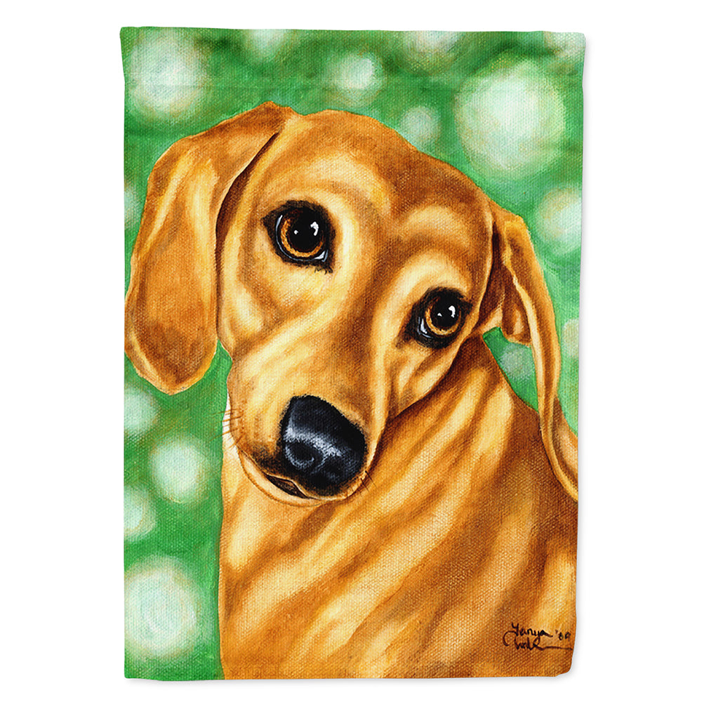 The Eyes Have It Dachshund House Flag 28x40 Porch Sleeve Pole Decorative Outside Yard Banner Artwork Wall Hanging, Polyester