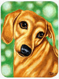 The Eyes Have It Dachshund Cutting Board Tempered Glass Kitchen Cutting Surface, Heat Resistant Chopping, Non-Slip Feet, Food Prep & Serving