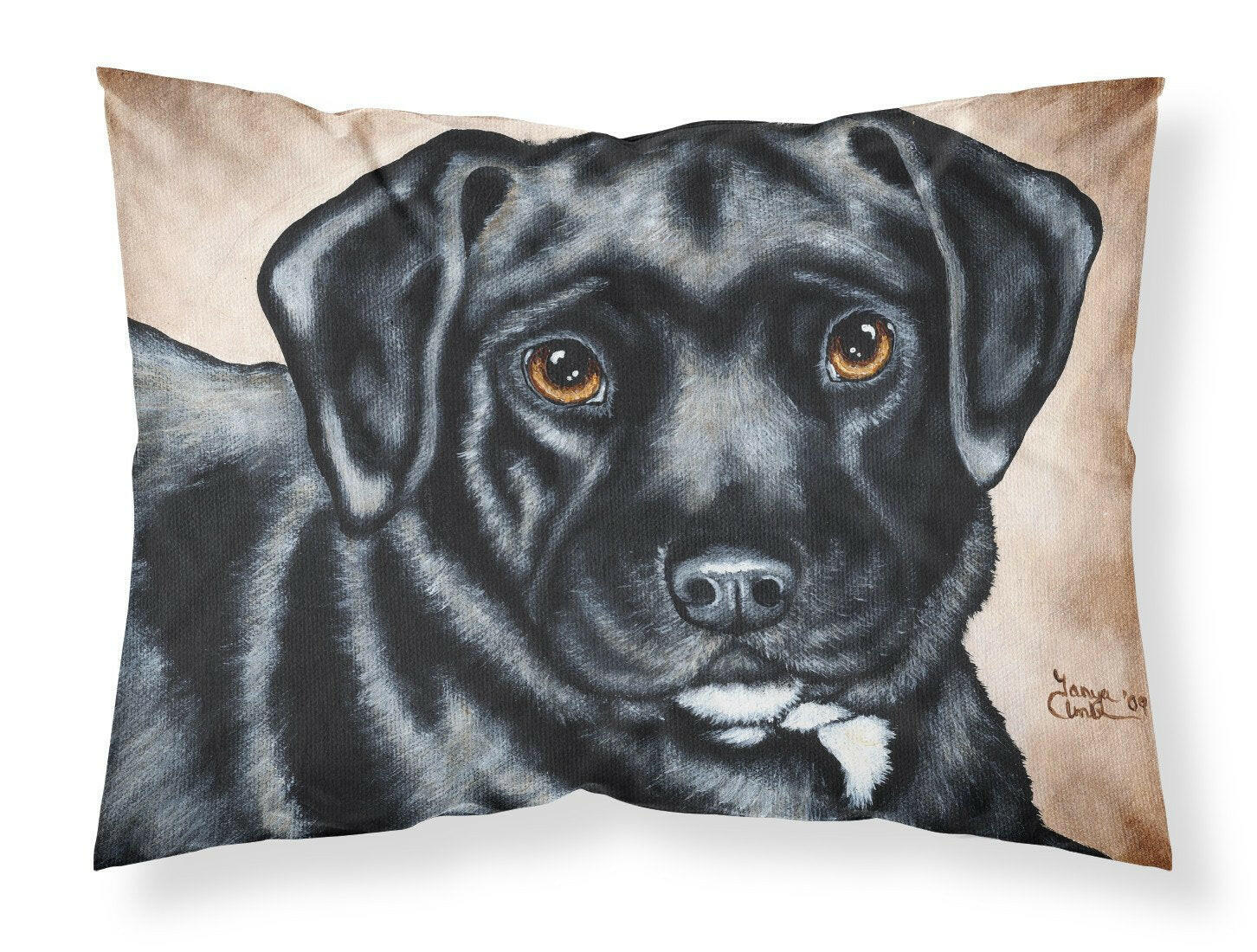 Black Bart the Labrador Standard Pillowcase Lightweight Super Soft Easy Care Decorative Artwork Pillowcase, Standard