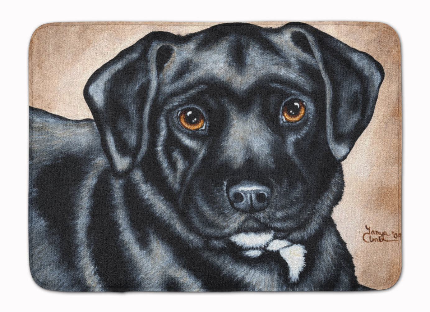 Black Bart the Labrador Memory Foam Kitchen Mat Machine Washable Anti-Fatigue Cushion Comfort Bath or Kitchen Rug