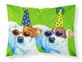 Party Animals Jack Russell Terriers Standard Pillowcase Lightweight Super Soft Easy Care Decorative Artwork Pillowcase, Standard