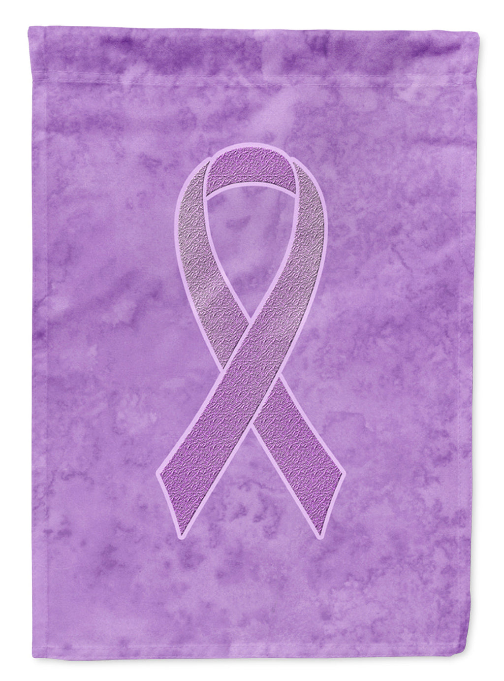 Lavender Ribbon for All Cancer Awareness House Flag 28x40 Porch Sleeve Pole Decorative Outside Yard Banner Artwork Wall Hanging, Polyester
