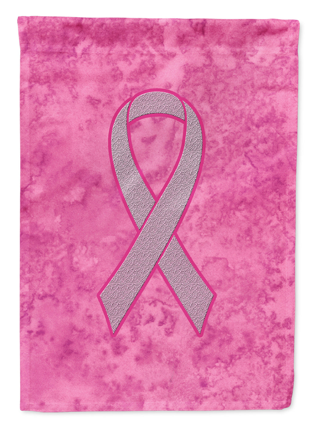 Pink Ribbon for Breast Cancer Awareness House Flag 28x40 Porch Sleeve Pole Decorative Outside Yard Banner Artwork Wall Hanging, Polyester