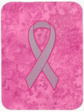 Pink Ribbon for Breast Cancer Awareness Cutting Board Tempered Glass Kitchen Cutting Surface, Heat Resistant Chopping, Non-Slip Feet, Food Prep & Serving