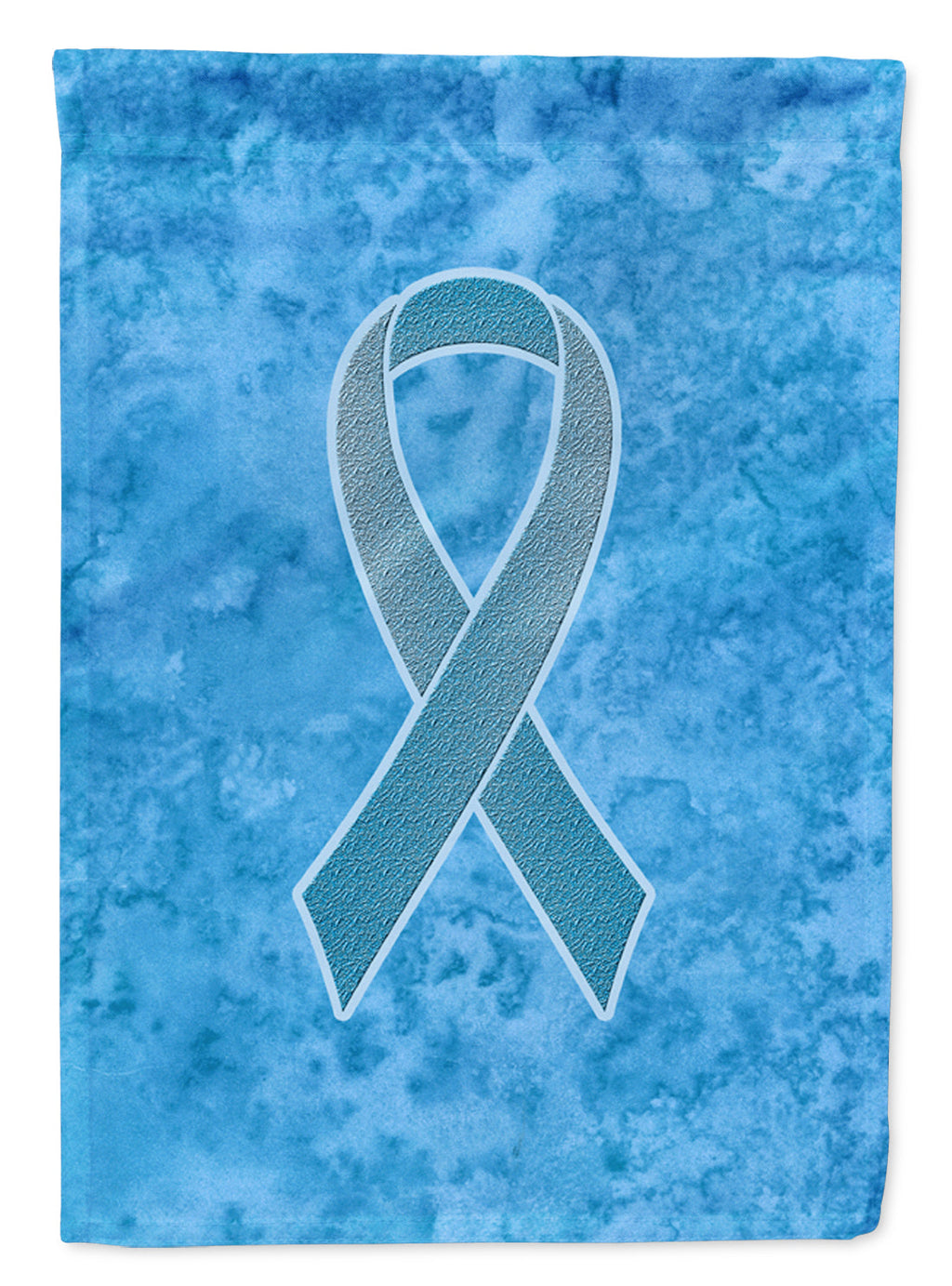 Blue Ribbon for Prostate Cancer Awareness House Flag 28x40 Porch Sleeve Pole Decorative Outside Yard Banner Artwork Wall Hanging, Polyester