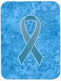 Blue Ribbon for Prostate Cancer Awareness Cutting Board Tempered Glass Kitchen Cutting Surface, Heat Resistant Chopping, Non-Slip Feet, Food Prep & Serving