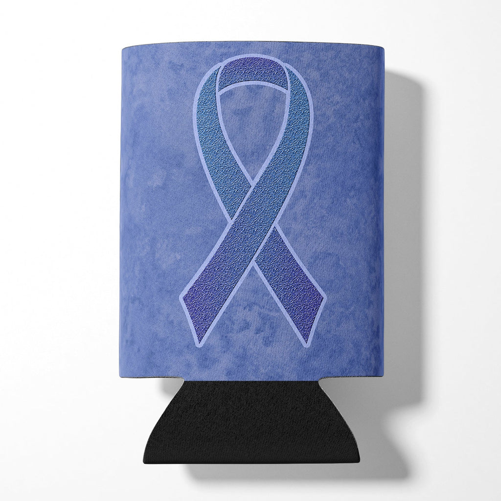 Periwinkle Blue Ribbon for Esophageal and Stomach Cancer Awareness Can or Bottle Hugger Cooler Sleeve for Standard 12 oz Cans, Insulated Foam Beer & Soda Can Hugger Reusable