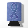 Periwinkle Blue Ribbon for Esophageal and Stomach Cancer Awareness Can or Bottle Hugger Cooler Sleeve for Standard 12 oz Cans, Insulated Foam Beer & Soda Can Hugger Reusable