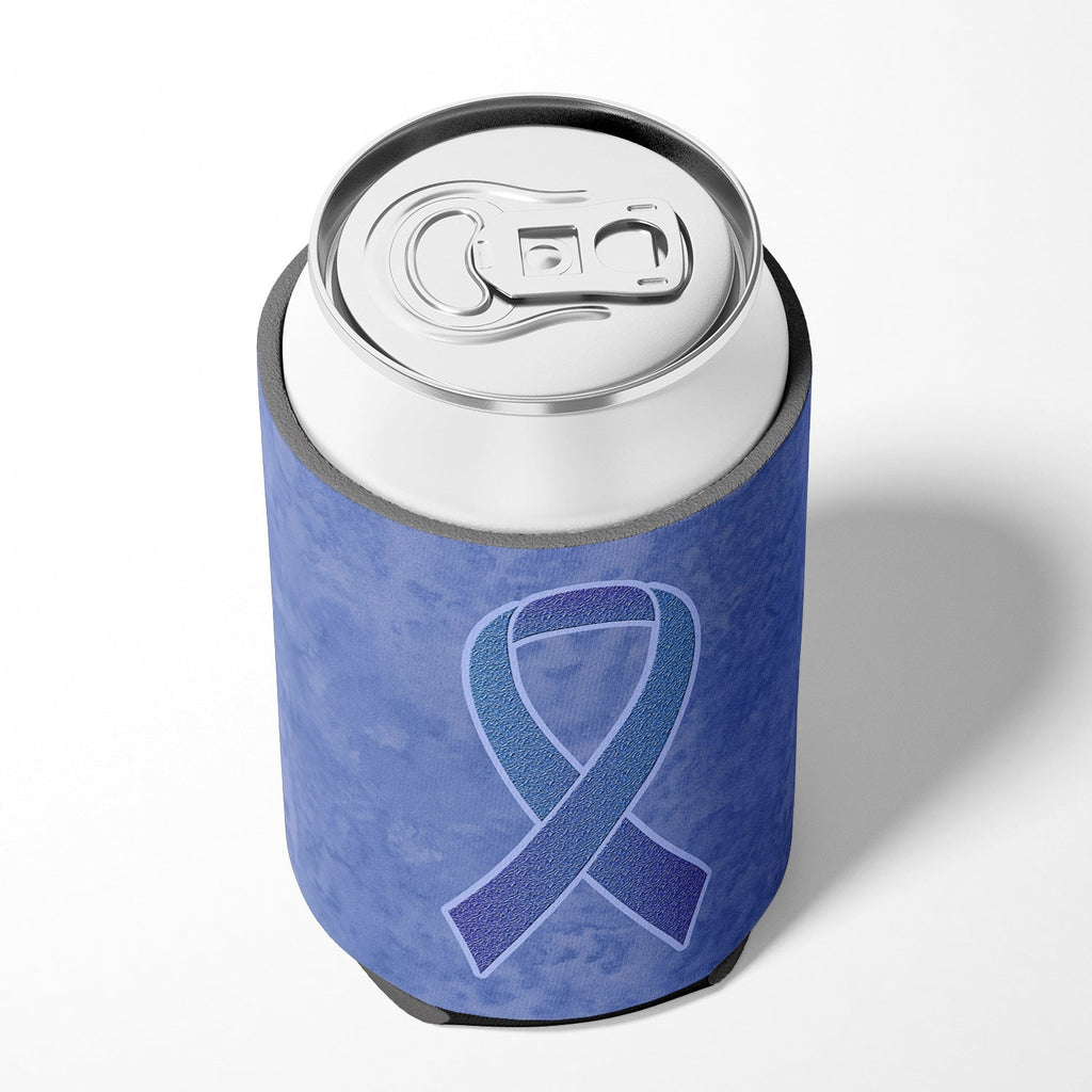 Periwinkle Blue Ribbon for Esophageal and Stomach Cancer Awareness Can or Bottle Hugger Cooler Sleeve for Standard 12 oz Cans, Insulated Foam Beer & Soda Can Hugger Reusable