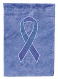 Periwinkle Blue Ribbon for Esophageal and Stomach Cancer Awareness House Flag 28x40 Porch Sleeve Pole Decorative Outside Yard Banner Artwork Wall Hanging, Polyester