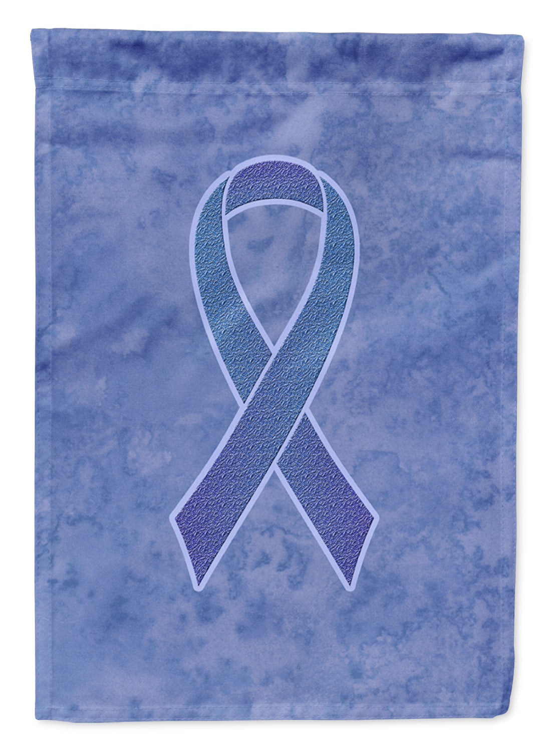 Periwinkle Blue Ribbon for Esophageal and Stomach Cancer Awareness House Flag 28x40 Porch Sleeve Pole Decorative Outside Yard Banner Artwork Wall Hanging, Polyester