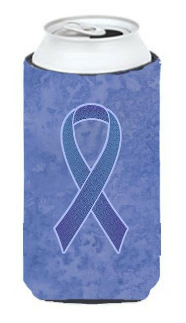 Periwinkle Blue Ribbon for Esophageal and Stomach Cancer Awareness Tall Boy Hugger Can Cooler Sleeve Machine Washable Drink Collapsible Insulator Beverage Insulated Holder
