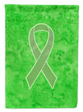 Lime Green Ribbon for Lymphoma Cancer Awareness House Flag 28x40 Porch Sleeve Pole Decorative Outside Yard Banner Artwork Wall Hanging, Polyester