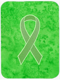 Lime Green Ribbon for Lymphoma Cancer Awareness Cutting Board Tempered Glass Kitchen Cutting Surface, Heat Resistant Chopping, Non-Slip Feet, Food Prep & Serving