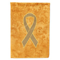 Peach Ribbon for Uterine Cancer Awareness House Flag 28x40 Porch Sleeve Pole Decorative Outside Yard Banner Artwork Wall Hanging, Polyester